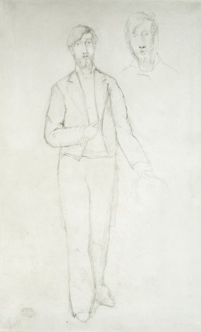 Porträt von George Moore, 19. Jahrhundert von Edgar Degas